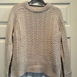 H&M Cream Cableknit Fisherman's Sweater